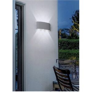 Trade Shop Traesio - Trade Shop - Applique 16w Up&down Lampada Muro Grigio Esterno Ip65 Luce 4000k 3000k 6500k Es68 - Image