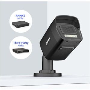 ANNKE Cámara de vigilancia PoE 3K, cámaras ip PoE con reflector para personas al aire libre/detección de vehículos, visión nocturna en color, ranura para Image