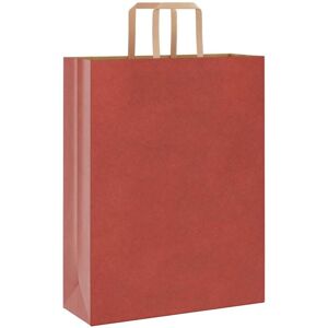 Bolsas de papel con asas 250 uds rojo 32x12x42 cm Vidaxl Image