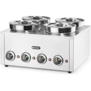 Hendi - Calentador eléctrico de baño maría para platos, salsas, sopas Thermosystem 4 800 w 4 x 4 l Image