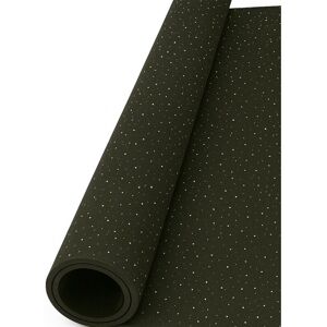 JARDIN202 Esterilla de Ejercicio Moteado Blanco - Fitness especial para Gimnasios sport premium Base Negra 1'25m (Ancho) x 6m (Largo) (8mm de altura) Image