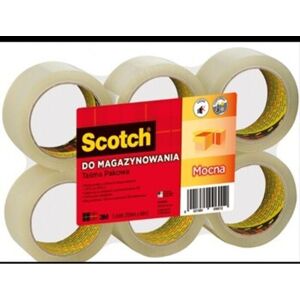 Cinta de embalaje Scotch Warehouse - Resistente, transparente, 50 mm x 66 m (6 rollos) Image
