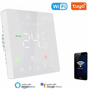 Controlador de temperatura WiFi para calefacción por suelo radiante eléctrico 16A, versión de control por voz, termostato ajustable programable, Image
