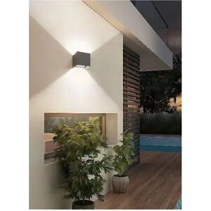 Trade Shop Traesio - Trade Shop - Applique Da Parete 22watt Grigio Per Esterno Doppia Emissione Luminosa Ip65 Es66 - Image