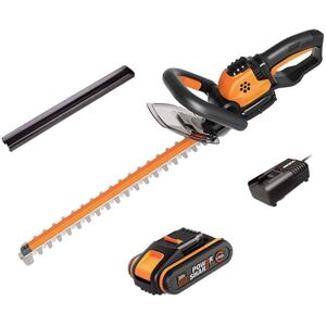 WORX WG261E - Cortasetos inalámbrico de 18 V (máx. 20 V), 1 batería 20 V 2,0 Ah, Cuchilla de 460 mm de Largo, separación de Dientes de 16 mm, Image