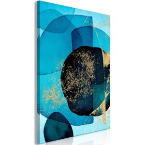 Décoshop26 - Cuadro decorativo en lienzo con impresión premium de 1 parte sobre marco de madera Patrón de caleidoscopio oceánico 40x60 cm 110013747 Image