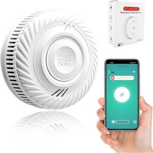 RAPANDA Detector de humo inteligente, alarma contra incendios, detector de humo con sensor fotoeléctrico avanzado, monitoreo remoto a través de aplicación, Image