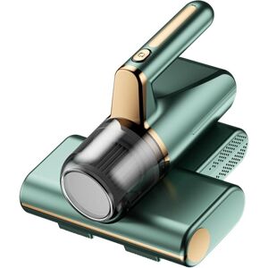 Eliminador de ácaros, aspiradora de mano de 4800 mAh con luz ultravioleta de 14 kPa, potente para sofá, cama, alfombras y ropa, color verde. Image