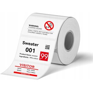 Etiquetas autoadhesivas NIIMBOT 50 x 30 mm 230 uds. Impresión blanca 2 colores para B21Pro Image