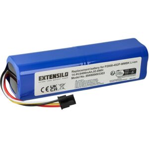 Extensilo - Batería compatible con Xiaomi Roborock Sweep One S50, Sweep One S51, S8 S852-00 robot limpieza (6400 mAh, 14,4 v, Li-Ion) Image