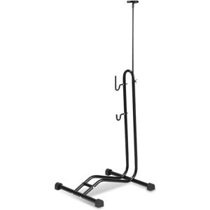 Hengda - swanew Soporte de suelo vertical para bicicletas 3 funciones para colgar ajustar horizontal y verticalmente Portabicicletas de 20 a 27 5 Image