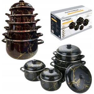 Juego de 10 ollas esmaltadas para gas e inducción Image