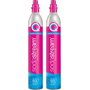 Sodastream - juego de 2 cilindros de gas co2 60l conexión rápida para gasificador - 2 x cylindre quick connect Image