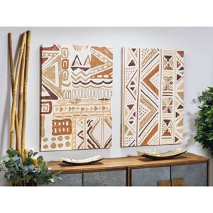 FIJALO Lienzo Impr. Abst. Etnico 70X100 Cms. S/2 70X3.8X100 Cms Image