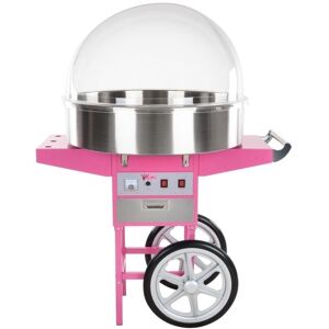 Helloshop26 - Máquina profesional de algodón de azúcar diámetro 72 cm con carro y cúpula protectora 3614074 Image