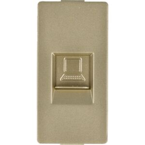 Módulo de toma de internet Gold DC SMART HOME LAN CAT6 RJ45 Image