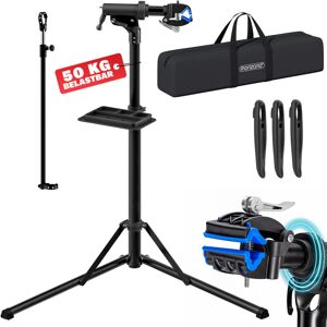 Caballete para Bicicleta Eléctrica Reparación Soporte Montaje Plegable Capacidad 50Kg Todos los modelos de Bicicletas - Monzana Image