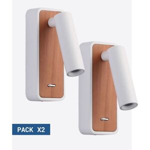 BARCELONA LED Pack x 2 - Aplique De Pared Para Lectura 'Irene' - 3W - Chip Image
