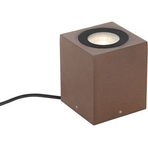 Industrial Foco de jardín industrial marrón óxido cuadrado IP65 - Lennard Aluminio Cuadrada Adecuado para led Max. 1 x 50 Watt - Qazqa Image