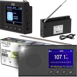 RADIO PORTÁTIL FM BLUETOTTH RELOJ ADLER 1198 d.C. Image