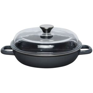 RIESS-KELOMAT Riess sartén con tapa de cristal 24cm gris oscuro Image
