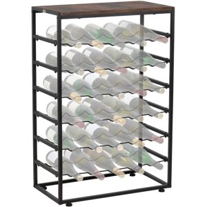 Zelsius - Botellero para 30 botellas de vino, botellero con estante, soporte para vino, soporte para vino Image