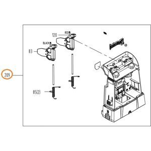 Torreta de carga WORX robot cortacésped WR141E WR143E WR147E sin tarjeta Image