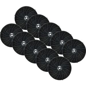 vhbw 10x filtro de carbón activado compatible con Whirlpool 208340204407 PRF0038, 208340204406 PRF0038, 208340204405 PRF0030 campanas cocina Image
