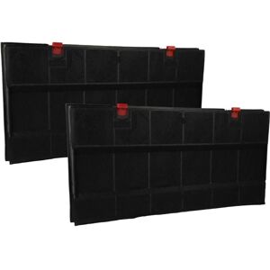 vhbw 2x filtro de carbón activado compatible con AEG E016B2K332LEX2, HC3360M, DS80-B, DS80-M, HC3360-M, DS809-M campanas cocina - 43 x 21,7 x 3,3 cm Image