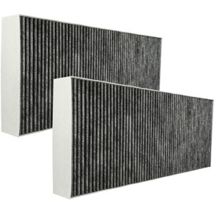 VHBW 2x filtro de carbón activado compatible con Bosch DFL064A50, DBB96AF50/01, DBB96AF50, DBB66AF50/01, DBB66AF50 campanas cocina - 46 x 19,1 x 5 cm Image