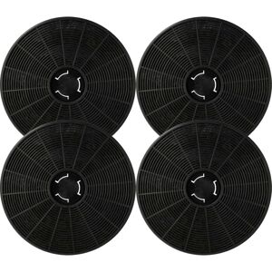 4x filtro de carbón activado compatible con Klarstein Limelight 10034975, 10034976, 10034977, 10034978, 10041132 campanas cocina - 16 cm - Vhbw Image