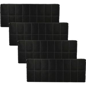 4x filtro de carbón activado compatible con Neff D4644X0FF/03, D4644X0GB, D4644X0FF, D4644X0FF/01 campanas cocina - 42 x 16,8 x 3,1 cm - Vhbw Image