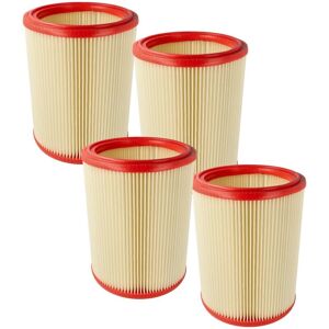 4x Filtro láminas compatible con Nilfisk Attix 360-2M, 40-01 pc Inox, 360-21, 360-11, 350-01, 40-0M pc Type 22 aspiradora de mano - Vhbw Image