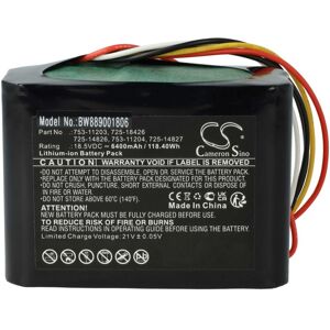 Vhbw - Batería compatible con Cub Cadet XR5 2000, 1000, 1000 2021 robot cortacésped 6400mAh 18,5V Li-Ion Image