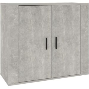 Vidaxl - Aparador de madera contrachapada gris hormigón 80x33x70 cm Image