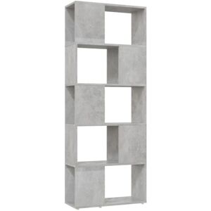 Vidaxl - Estantería divisor de espacios gris hormigón 60x24x155 cm Image