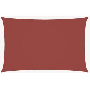 Vidaxl - Toldo de vela rectangular tela Oxford terracota 2,5x5 m Image