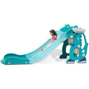 Vingo - swanew Tobogán infantil Tobogán con anillo de lanzamiento Tobogán de jardín al aire libre Tobogán con olas 4 en 1 Tobogán Image