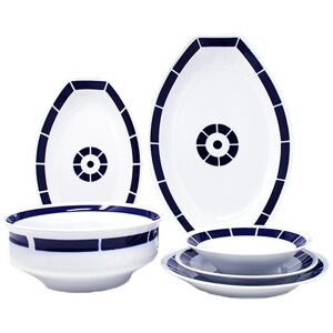 Sargadelos Vajilla de 6 servicios Coroa . Azul Image