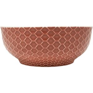 Sargadelos Ensaladera Rede Rosa Teja . Teja Image