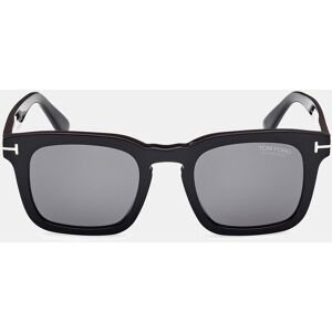 Tom Ford Gafas de sol de hombre cuadradas de acetato en color negro con lentes polarizadas. Image