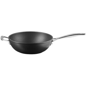 Le Creuset Sartén wok de aluminio antiadherente con asa . Negro Wok de 26 cm Image