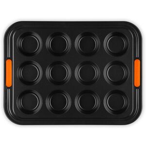 Le Creuset Molde para 12 cupcakes libre de PFAS . Negro Image