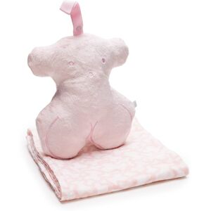 Tous Muselina algodón (98x118 cm) con funda de oso Baby Kaos. Rosa niño Image