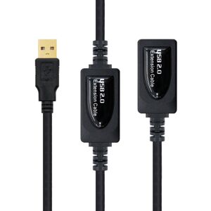 Nanocable Cable USB 2.0 Prolongador c/ Amplificador USB-A M/F 15 M Image