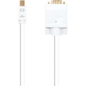 Nanocable Cable Conversor Mini DisplayPort/M para VGA/M 3 M Blanco Image