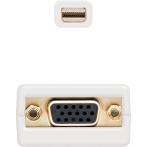 Nanocable Adaptador Mini DisplayPort M para VGA F 15 CM Blanco Image