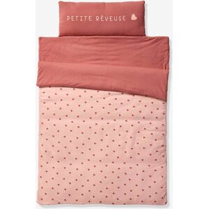 VERTBAUDET Colchoneta de siesta guardería MINIDODO Basics rosa estampado Image