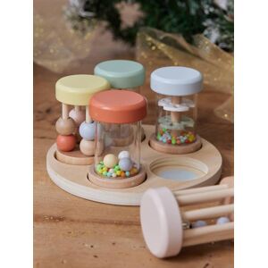 VERTBAUDET Conjunto de 5 sonajeros musicales de madera FSC® madera Image