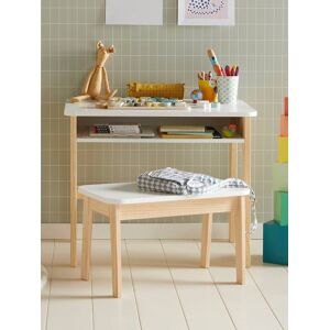 VERTBAUDET Pupitre + taburete preescolar ESCOLAR blanco Image